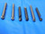 LOT OF 6 1/4" O.D. SOLID CARBIDE COUNTERSINK / SPOTTING DRILLS 1/4" SHANK .25 - BS1137AG3