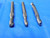 LOT OF 3 1/4" O.D. SQUARE & BALL NOSE SOLID CARBIDE END MILLS & DOUBLE ENDED - BS1126AG3