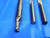 3pcs 1/4 O.D. 3/4"-1" LOC CARBIDE END MILL 1/4 SHANK 2FL, 3FL FLUTE TiN .25 - BS1130AG3