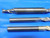 3pcs 1/4 O.D. 3/4"-1" LOC CARBIDE END MILL 1/4 SHANK 2FL, 3FL FLUTE TiN .25 - BS1130AG3