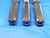 3 PCS 1/2 20 HSS PULLEY PLUG TAP 4 STRAIGHT FLUTE .5 EXTENDED REACH HAND TAPPING - BR1575BC3