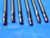 LOT OF 6 GARR 1/4" O.D. REGROUND SOLID CARBIDE END MILLS LOC 5/8" - 3/4" .250 - BS1261AY3