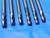 LOT OF 6 GARR 1/4" O.D. REGROUND SOLID CARBIDE END MILLS 5/8" - 3/4" LOC .250  - BS1264AY3
