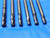 LOT OF 6 GARR 1/4" O.D. REGROUND SOLID CARBIDE END MILLS 7/16" - 3/4" LOC .250 - BS1265AY3