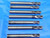 LOT OF 7 GARR 1/4" O.D. REGROUND SOLID CARBIDE SQUARE END MILLS 13/32"-3/4" LOC - BS1268AY3