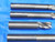 LOT OF 4 1/2" O.D. MIX BRAND SOLID CARBIDE SQUARE END MILLS 1/4" - 1" LOC .5 - BS1271AY3