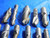 LOT OF 17 SQUARE & BALL NOSE HSS END MILLS SIZES RANGE FROM 5/8 TO 1 1/4 TOOLING - BR1849BK3