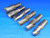 LOT OF 6 HSS 2 FLUTE SQUARE / BULL NOSE END MILLS 1 1/4, 1 1/2 & 2" CUTTING DIA - BR1919BY2