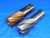 2PC SET COBALT / HSS SQUARE & ROUGHING END MILLS 1 1/2 O.D. 2" LOC  1 1/4 SHANK - BR1971BY2