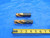 2 PC. SOLID CARBIDE SQUARE END MILLS 1" CUTTING DIA. 1 1/2 - 2" LOC 1" SHANK 1.0 - CB0597BY2