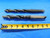 2PCS CLEVELAND / UTD 51/64 O.D. HSS DRILL BIT MORSE TAPER #3 SHANK .7968 MT3 - JC0362CY2