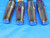 4pcs REGAL-BELIOT 1/2 - 14 O.D. HSS MODIFIED PIPE REAMER 4 FLUTE .5 .5000 ONSIZE - BR2135AA3
