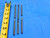6 PC. LOT OF GARR CARBIDE REGROUND EXTENDED REACH END MILLS 3/16 O.D. .1875 - CB1040AY3