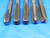 LOT OF 5 VARIOUS BRANDS 7/16 - 14 HSS BOTTOMING & PLUG TAPS .4375 NC UNC - BR2516LVR