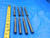 8pc LOT OF GARR 1/2 O.D. VARIOUS LOC 6" OAL CARBIDE END MILL 1/2 SHANK 2 FLUTE  - CB1242BQ3