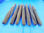 LOT OF 7 BRIDGE REAMERS HSS VARIOUS SIZES AROUND 1" W/ MORSE TAPER #3 SHANKS MT3 - BT1848BN3