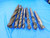 LOT OF 7 HSS TWIST DRILL BITS VARIOUS SIZES UP TO 61/64 WITH MORSE TAPER SHANKS - BT1851BN3