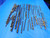 LOT OF 59 HSS STRAIGHT SHANK TWIST DRILL BITS VARIOUS SIZES UP TO 1/2" .500 O.D. - BT1945BN3