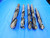 LOT OF 5 HSS TWIST DRILL BITS SIZES UP TO 1 1/2" REDUCED SHANKS UP TO .990 DIA. - BT2357BR3
