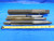 LOT OF 4 HSS HAND / BRIDGE REAMERS SIZES UP TO 1.804 MACHINIST TOOLING REPAIR - BT2426AY3