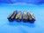 LOT OF 4 HSS PIPE TAPS 1/2" 14 NPTF 3 ARE INTERRUPTED TOOTH .5 DRYSEAL - BT2459AY3