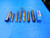 LOT OF 6 TIN / TICN SOLID CARBIDE SQUARE / TAPERED END MILLS SIZES UP TO 3/4" - BT2594AR3