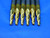 6 PCS 5 DEGREE 1/8 - 1/4 O.D. 3/4 LOC 2.54 OAL TIN TAPERED CARBIDE END MILL  - BR3642BR3