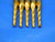 5 PCS 2 DEGREE 3/32 - 3/16 O.D. 3/4 LOC TIN TAPERED CARBIDE END MILL 3/16 SHANK  - BR3644BR3