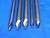 5 PCS DORMER HSS TWO SIDED CENTER DRILLS INCLUDES #2 ,#3 AND #4 SIZES A219 USA - BR3675BR3