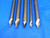 5 PCS DORMER HSS TWO SIDED CENTER DRILLS INCLUDES #2 ,#3 AND #4 SIZES A219 USA - BR3675BR3