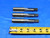 3 PCS NORTH AMERICAN M20 X 1 GD-6 HSS PLUG TAP 4 STRAIGHT FLUTE 20 S-2449 USA - BR3657AY3