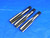 3 PCS NORTH AMERICAN M20 X 1 GD-6 HSS PLUG TAP 4 STRAIGHT FLUTE 20 S-2449 USA - BR3657AY3
