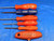 6PC SET OF ASSORTED TORX DRIVERS SIZES INCUDE T8, T9, T10, T15, T20 AND T30 - BR3738LVR