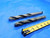 2 PC. LOT OF HSS TWIST DRILL BITS 11/16 CUTTING DIA MT2 SHANK ONE FLAT BOTTOM - CB2701LVR