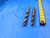 2 PC. LOT OF HSS TWIST DRILL BITS 11/16 CUTTING DIA MT2 SHANK ONE FLAT BOTTOM - CB2701LVR