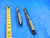 2 PC. LOT OF HSS TWIST DRILL BITS 15/16 CUTTING DIA MT3 SHANK ONE FLAT BOTTOM - CB2700LVR