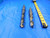 2 PC. LOT OF HSS TWIST DRILL BITS 15/16 CUTTING DIA MT3 SHANK ONE FLAT BOTTOM - CB2700LVR