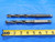 2 PC. LOT OF HSS TWIST DRILL BITS 19/32 CUTTING DIA MT2 SHANK FLAT BOTTOM - CB2695LVR