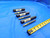 3 PC. LOT OF CARBIDE TAPERED END MILLS 3/8 CUT DIA TIN 3 DEGREE ANGLE 7030018 - CB2741BR3