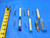 6 PC. LOT OF VARIOUS STYLE CARBIDE END MILLS SIZES RANGE FROM 1/16 TO 5/32 2 FL - CB2740BR3