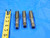 3 PC. LOT OF 3/4 - 16 NF HSS PLUG TAPS .75 UNF THREADING 3/4-16 4 STRAIGHT FLUTE - CB1048LVR