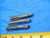 3 PC. LOT OF 3/8 - 24 NF HSS BOTTOMING / PLUG TAPS .375 3/8-24 UNF THREADING - CB1050LVR