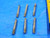 6 PC. LOT OF BENDIX HSS 8 - 32 NC BOTTOMING TAPS .164 8-32 UNC THREADING 4 FLUTE - CB1056LVR