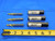 3 PC. LOT OF CARBIDE TIN COATED TAPERED END MILLS 1/4 TO 7/16 CUT DIA 3 FL 5 DEG