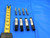 4 PC. LOT OF CARBIDE TIN COATED TAPERED END MILLS 1/4 TO 3/8 CUT DIA. 3 FL 2 DEG