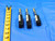 3 PC. LOT OF CARBIDE TIN COATED TAPERED END MILLS 5/16 TO 7/16 CUT DIA 2 DEGREE