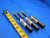 3 PCS 5 DEGREE CARBIDE TIN COATED TAPERED END MILLS 5/16 TO 1/2 CUT DIA 3 FLUTE