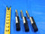 3 PCS 5 DEGREE CARBIDE TIN COATED TAPERED END MILLS 5/16 TO 1/2 CUT DIA 3 FLUTE