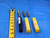 3 PC. LOT OF CARBIDE TIN / TiAlN TAPERED END MILLS 3/8 TO 1/2 DIA. 4 FLUTE BNTN - CB2878BR3