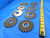 9 PC. LOT OF HSS SIDE MILLING CUTTERS MILL TOOLING MACHINIST 4" AND UP - CB3169BY2